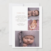 Pampas Grass Girl 4 Photo Collage Douche Merci (Dos)