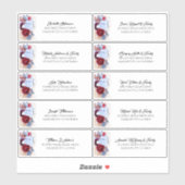 Pampas Grass Guest Name Étiquette de adresse (Feuille)