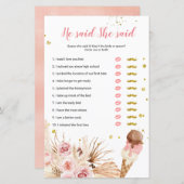 Pampas Grass Ice Cream zei dat ze Kaart zei (Voorkant / Achterkant)