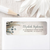 Pampas Grass Modern Boho groen Etiket (Insitu)