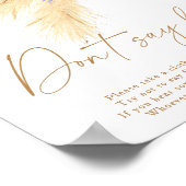 Pampas grass - Ne pas dire baby Poster (Coin)