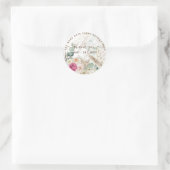 Pampas Grass, Pampas Grass, bedankt Ronde Sticker (Tas)