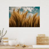 Pampas Grass Photo Realistic Poster (Keuken)