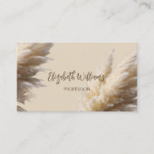 Pampas Grass Photo Realistic | QR-code Visitekaartje (Voorkant)