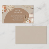 Pampas Grass Pumpkin Book Request Informatiekaartje (Voorkant / Achterkant)