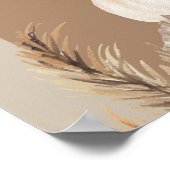 Pampas Grass Pumpkin Welkomstteken Poster (Hoek)