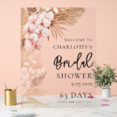 Pampas Grass rose Fête des mariées Florale Bienven (Mariage)