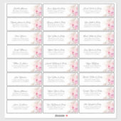 Pampas Grass rose Floral Nom d'hôte Étiquettes de  (Feuille)