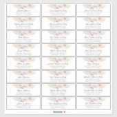 Pampas Grass rose Floral Nom d'hôte Étiquettes de  (Feuille)