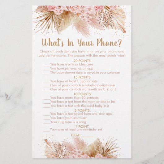 Pampas grass roze Floral wat in uw telefoonspel is (Voorkant)