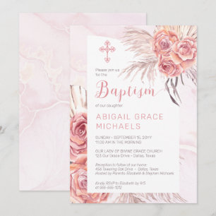 Pampas Grass Roze roze bloei-Baby-blaasjes Kaart