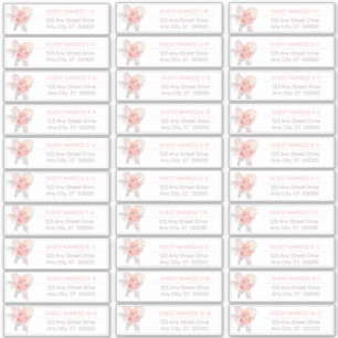 Pampas Grass   Roze roze lijst van gastadressen Sticker