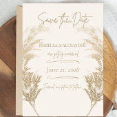 Pampas Grass Save the Date
