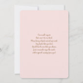 Pampas Grass Surprise Baby shower Invitation fille (Dos)