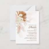 Pampas Grass Terracotta Baby shower Invitation (Devant)