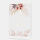 Pampas Grass Terracotta Fête des mariées Bienvenue (Angle)