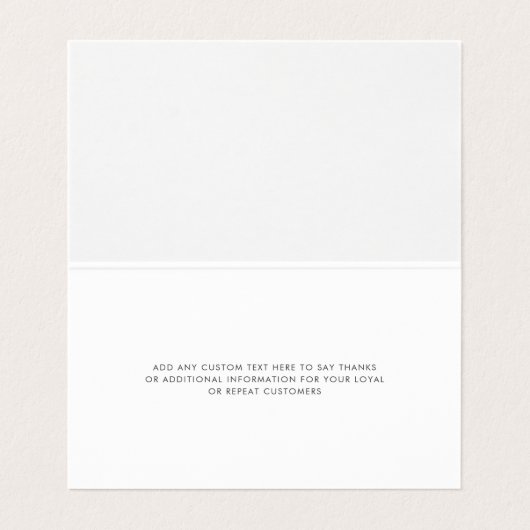 Pampas Grass Terracotta Hartelijk dank Visitekaartjes (Binnenkant ongevouwen)