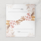 Pampas Grass Terracotta Pink Floral Wedding (Buitenkant ongevouwen)