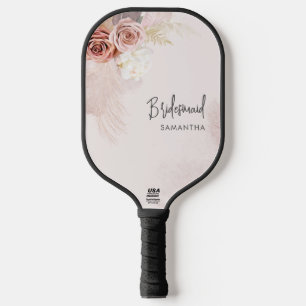 Pampas Grass Terracotta Weddenschap Bridesmaid Cus Pickleball Paddle
