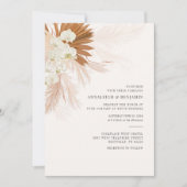 Pampas Grass Terracotta Woestijn Herfst Bruiloft Kaart (Voorkant)