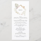 Pampas Grass Tropical Oerwoud Floral Wedding Menu (Voorkant)