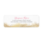 Pampas Grass Waterverf Exotic Etiket (Voorkant)