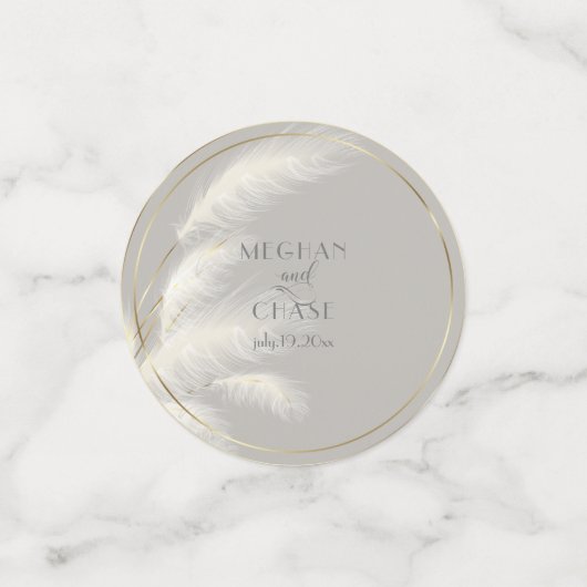 Pampas Grass Wedding Confetti (Kleine voorkant)