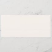 Pampas Grass Wedding Menu Card (Dos)