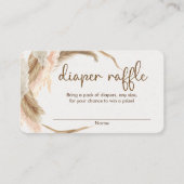 Pampas herbe boho baby shower de couche cartes de  (Devant)