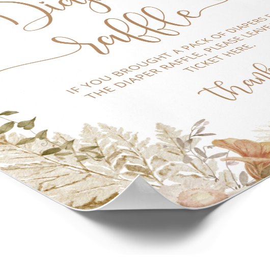 Pampas herbe citrouille de couche affiche de tombo (Coin)