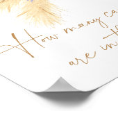 Pampas herbe - devinez combien de bonbons Poster (Coin)