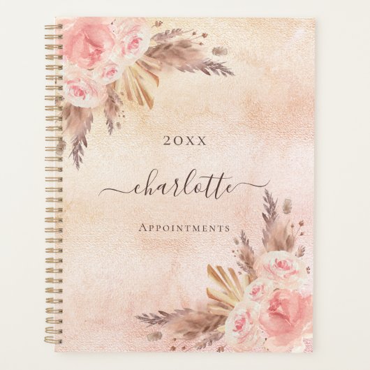 Pampas herbe fleurons or rose nom 2025 (Devant)