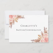 Pampas herbe flush florales boho RSVP (Dos)