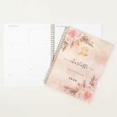 Pampas herbe rose or logo entreprise QR (Devant avec enveloppe)