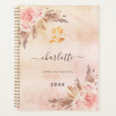 Pampas herbe rose or logo entreprise QR (Devant)