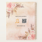 Pampas herbe rose or logo entreprise QR (Dos)