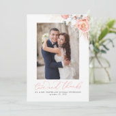 Pampas Mariage rose pâle rose Merci (Debout devant)