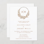 Pampas Monogram Weddenschap (Voorkant / Achterkant)