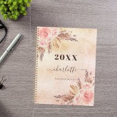 Pampas roos goudflorals naam 2023 planner