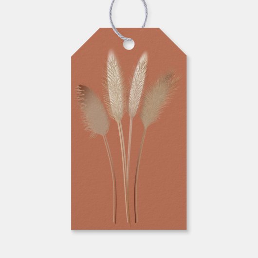 Pampas Wedding Welcome Favor Party Favor Cadeaulabel (Achterkant)