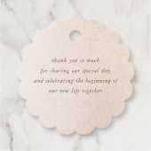 Pampasgras Bloem Boho Exotisch Bedankt Bedankjes Labels (Achterkant)