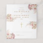 Pampasgras Bloemen Eerste Heilige Communie (Buitenkant ongevouwen)