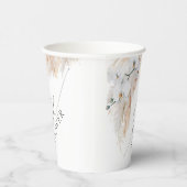 Pampasgras en witte orchideeën Tropisch Exotisch Papieren Bekers (Rechts)