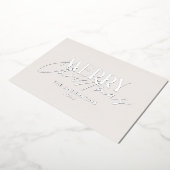 Pampasgras eucalyptus somber moderne terracotta folie feestdagenkaart (Gedraaid)