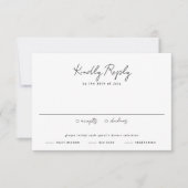 Pampasgras Neutraal Woestijnlandschap Boho Bruilof RSVP Kaartje (Voorkant)