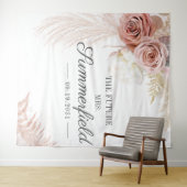 Pampasgras Tan Bruiloftsfeest Achtergrond Wandkleed (In Situ (horizontaal))