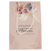 Pampasgras Terracotta Bloemen Bruiloft Medium Cadeauzakje (Voorkant)