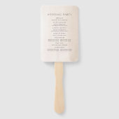 Pampasgras Witte Orchideeën Exotisch Trouwprogramm Handwaaier (Achterkant)