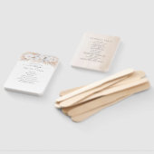 Pampasgras Witte Orchideeën Exotisch Trouwprogramm Handwaaier (Niet-gemonteerd)