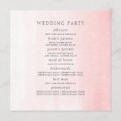 Pampasgras Witte Orchideeën Tropisch Huwelijk Programma (Achterkant)